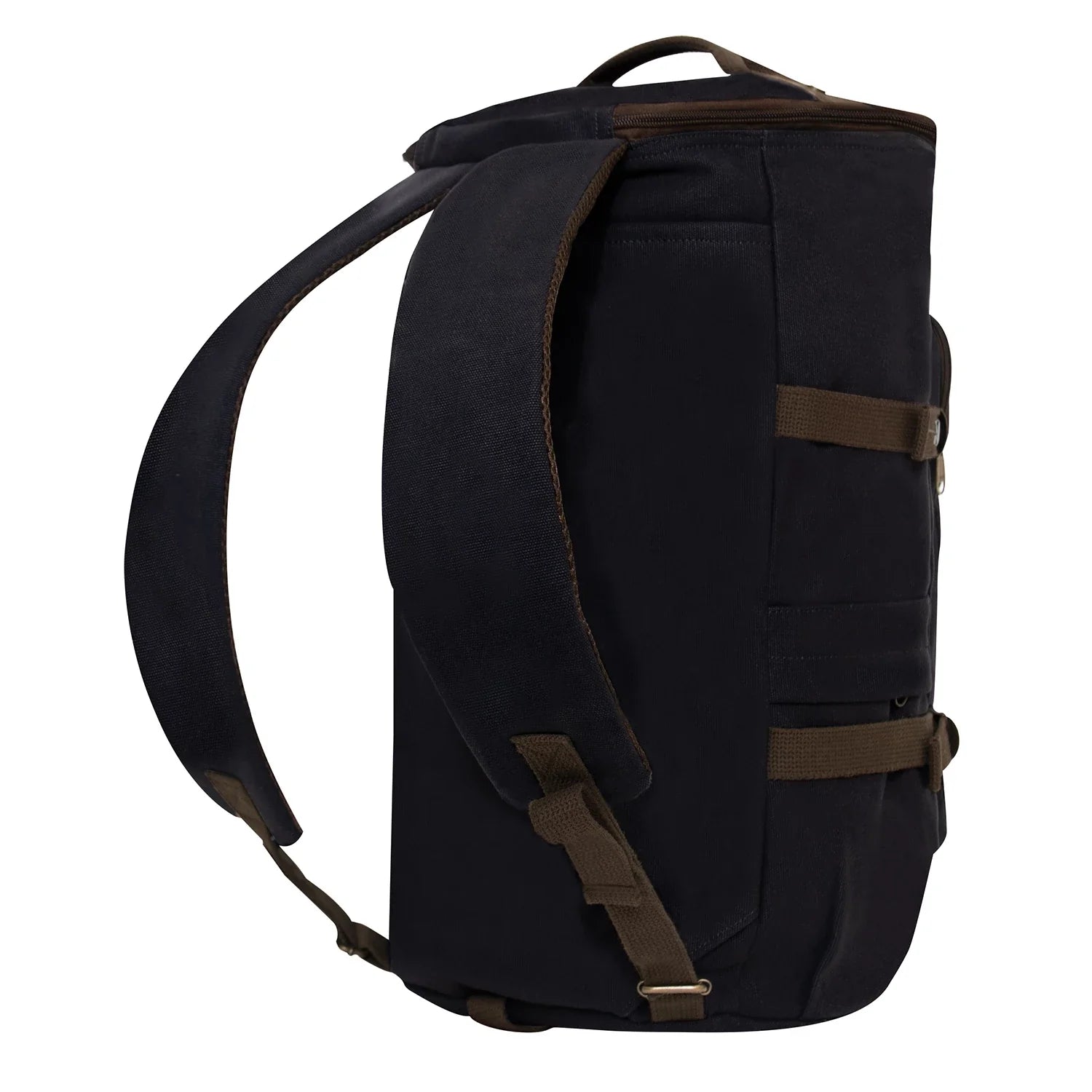 Convertible Canvas Duffle / Backpack - 19 Inches - Black