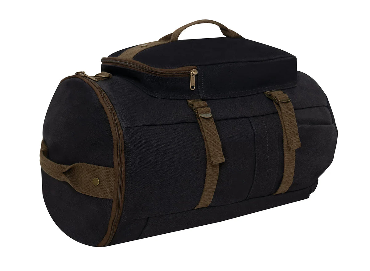 Convertible Canvas Duffle / Backpack - 19 Inches