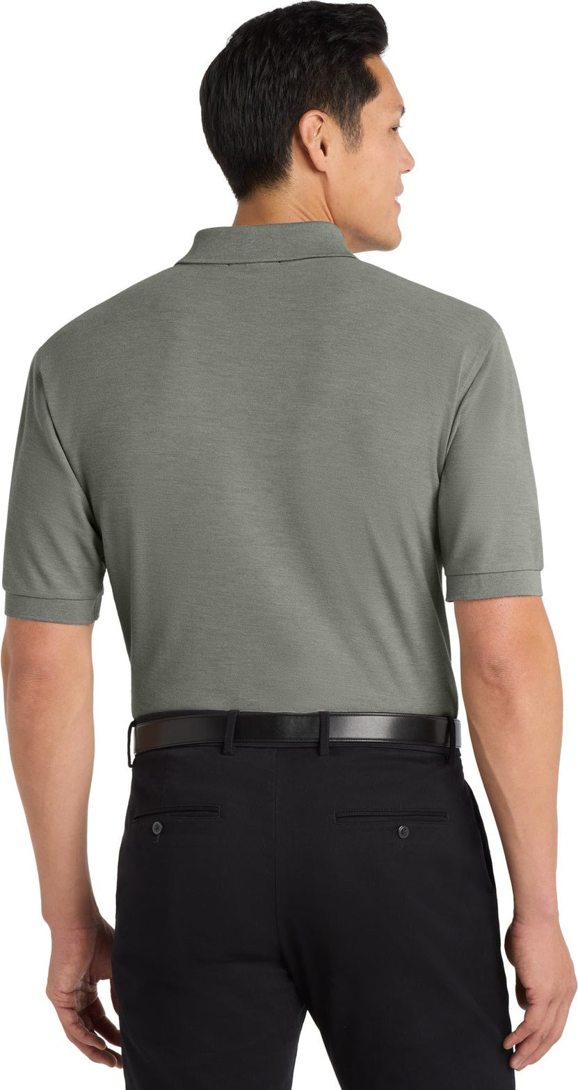 Cool Grey Port Authority Silk Touch Polo K500