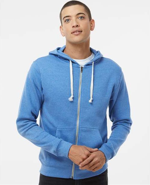 Cool Royal Triblend Triblend Full-Zip Hooded Sweatshirt - 8872