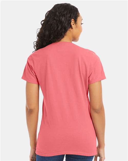 Coral Craze Garment-Dyed Women&#39;s V-Neck T-Shirt - GDH125