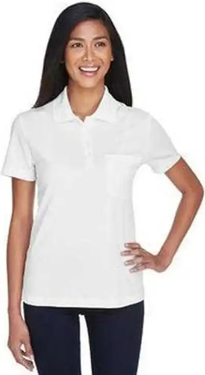 Core 365 78181p Ladies’ Origin Performance Pique Polo with Pocket White