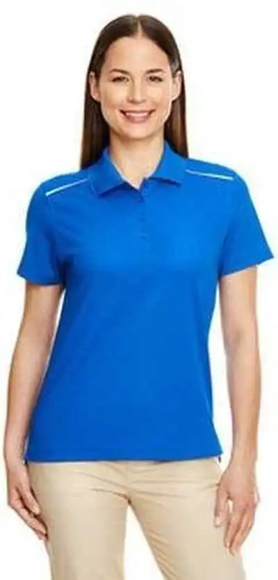 Core 365 78181r Ladies’ Radiant Performance Pique Polo with Reflective Piping True Royal