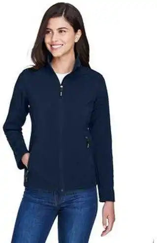 Core 365 78184 Ladies’ Cruise Two Layer Fleece Bonded Softshell Jacket Navy