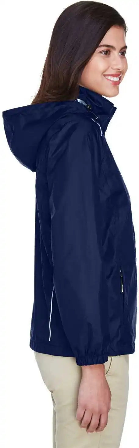 Core 365 78185 Ladies’ Climate Seam Sealed Lightweight Variegated Ripstop Jacket Navy