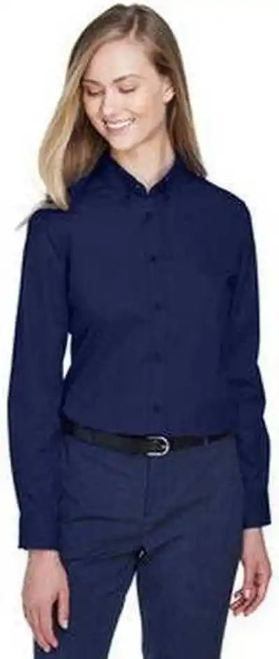 Core 365 78193 Ladies’ Operate Long-sleeve Twill Shirt - Navy