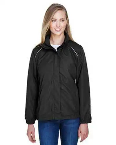 Core 365 78224 Ladies’ Profile Fleece-lined All-season Jacket - Black