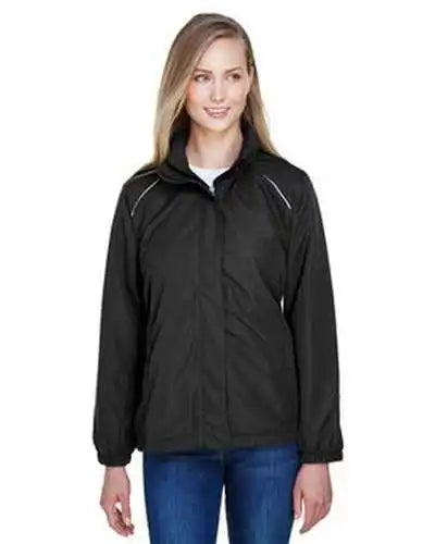 Core 365 78224 Ladies’ Profile Fleece-lined All-season Jacket - Black