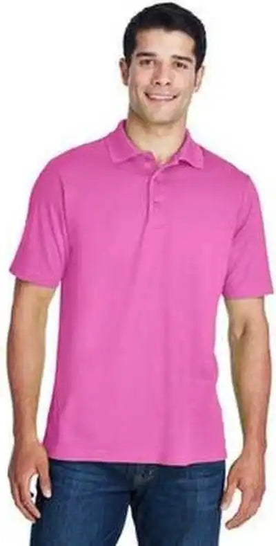 Core 365 88181 Men’s Origin Performance Pique Polo - Charcoality Pink