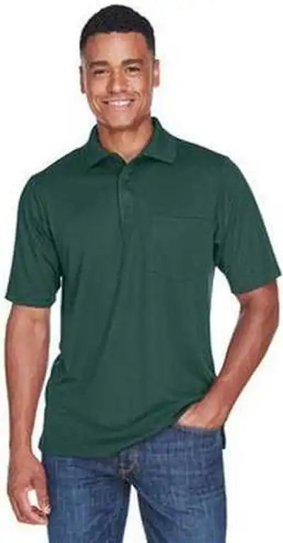 Core 365 88181p Men’s Origin Performance Pique Polo with Pocket - Forest
