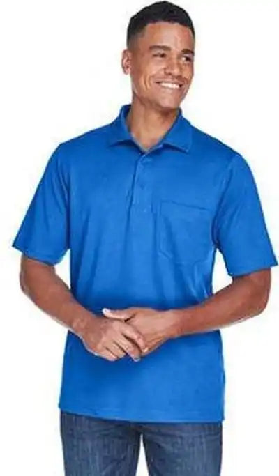 Core 365 88181p Men’s Origin Performance Pique Polo with Pocket - True Royal