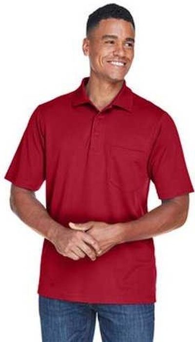 Core 365 88181p Men’s Origin Performance Pique Polo with Pocket - Red