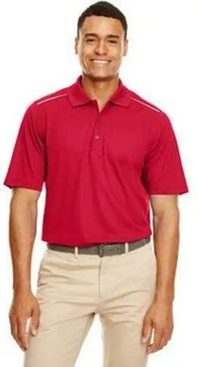 Core 365 88181r Men’s Radiant Performance Pique Polo Withreflective Piping - Red