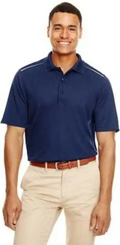 Core 365 88181r Men’s Radiant Performance Pique Polo Withreflective Piping - Navy