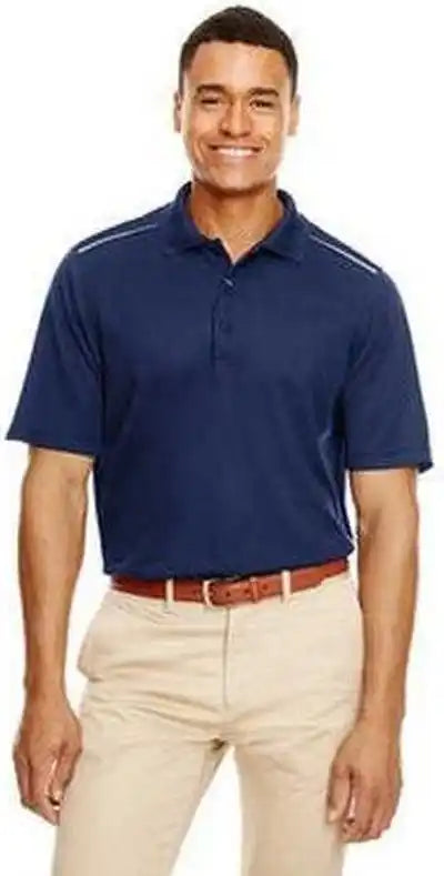 Core 365 88181r Men’s Radiant Performance Pique Polo Withreflective Piping - Navy