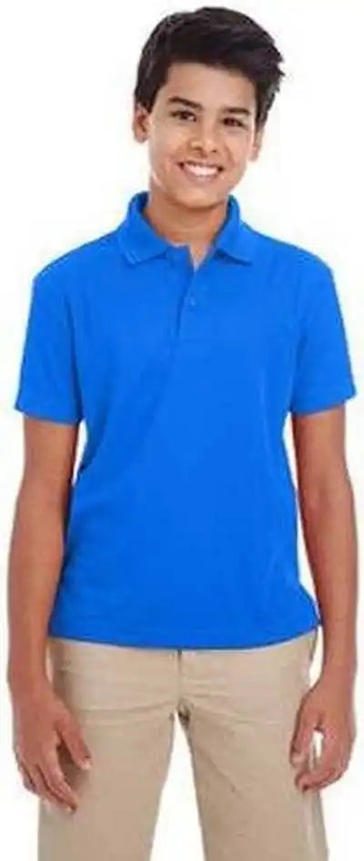Core 365 88181y Youth Origin Performance Pique Polo - True Royal