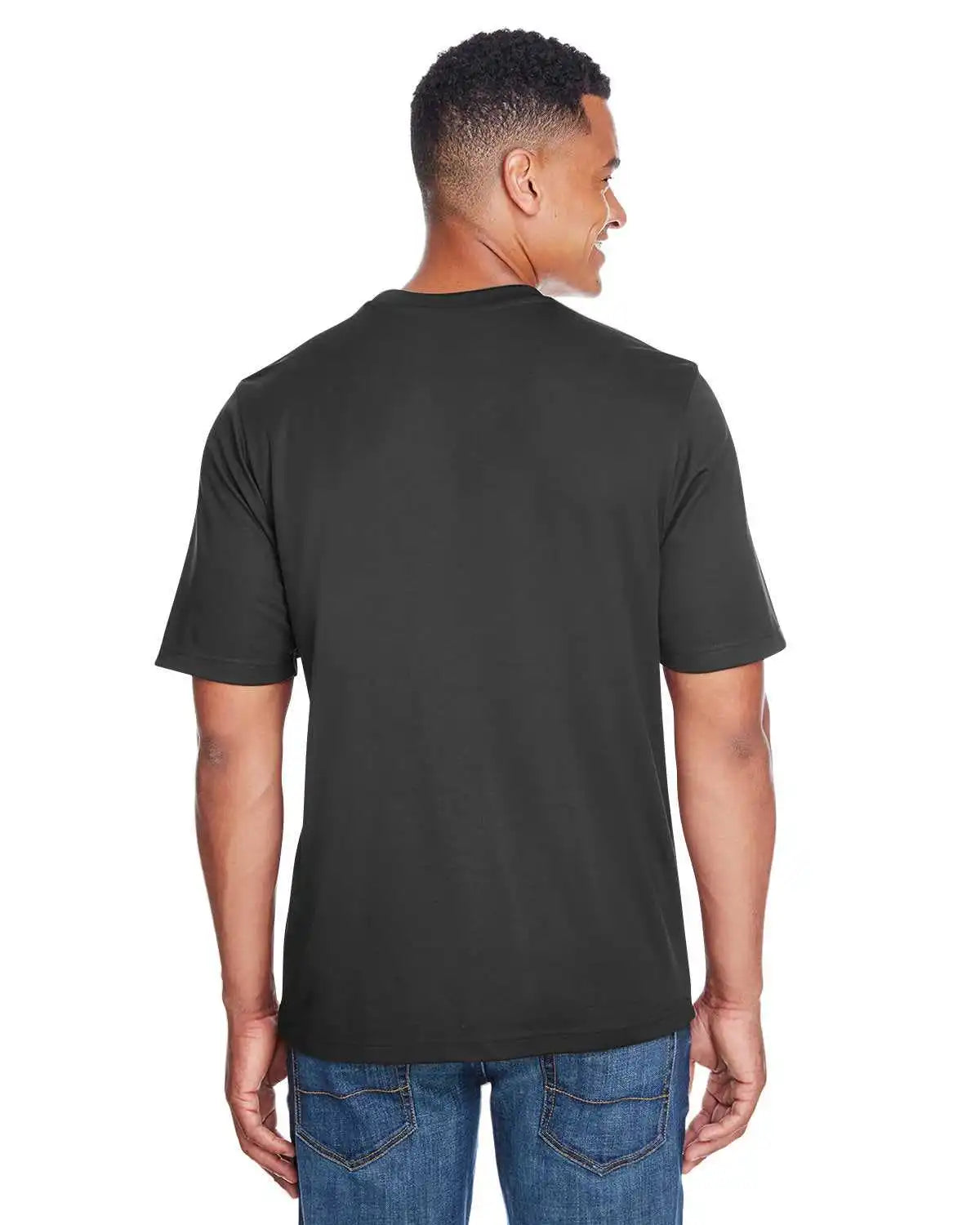 Core 365 88182 Men’s Pace Performancepique Crewneck - Carbon - Dark Gray / Adult s