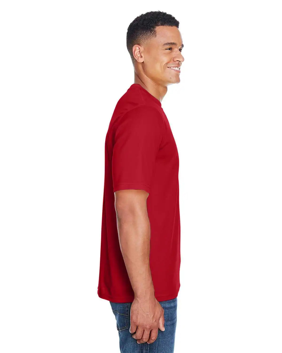 Core 365 88182 Men’s Pace Performancepique Crewneck - Red - Adult s