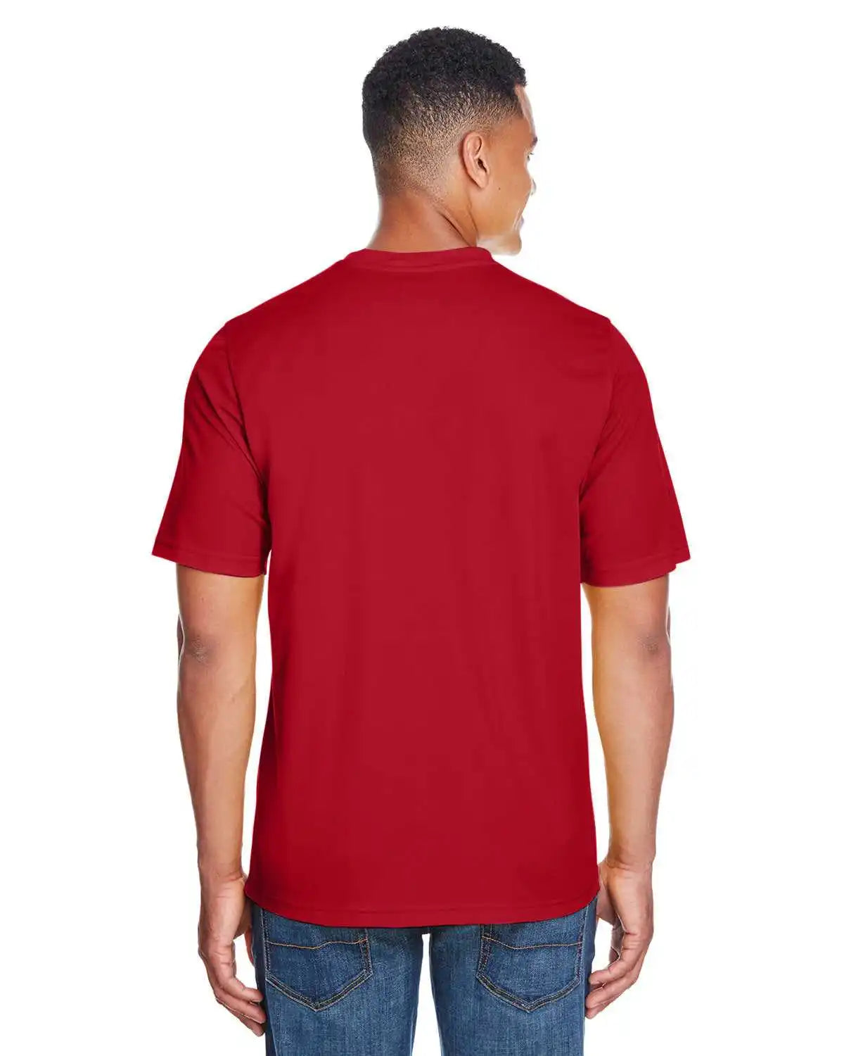 Core 365 88182 Men’s Pace Performancepique Crewneck - Red - Adult s