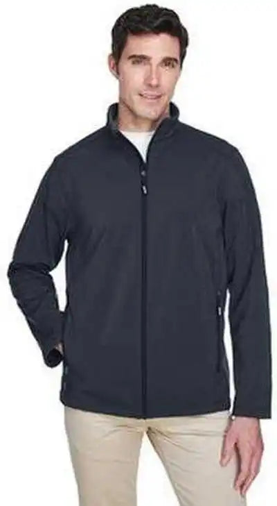 Core 365 88184 Men’s Cruise Two Layer Fleece Bonded Softshell Jacket Carbon