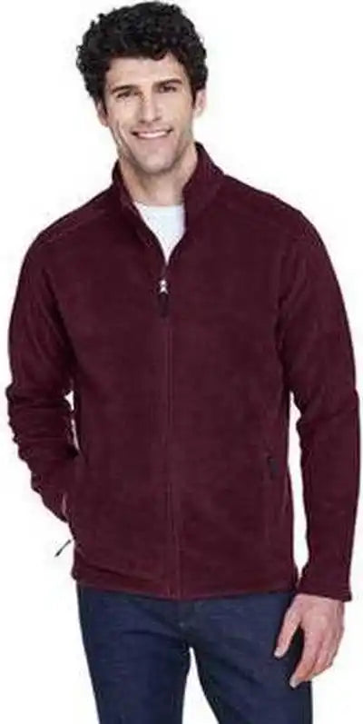 Core 365 88190 Men’s Journey Fleece Jacket - Burgundy
