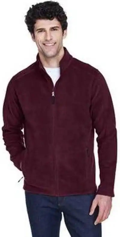 Core 365 88190 Men’s Journey Fleece Jacket - Burgundy
