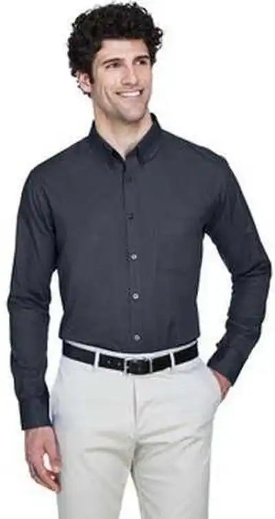 Core 365 88193 Men’s Operate Long-sleeve Twill Shirt - Carbon