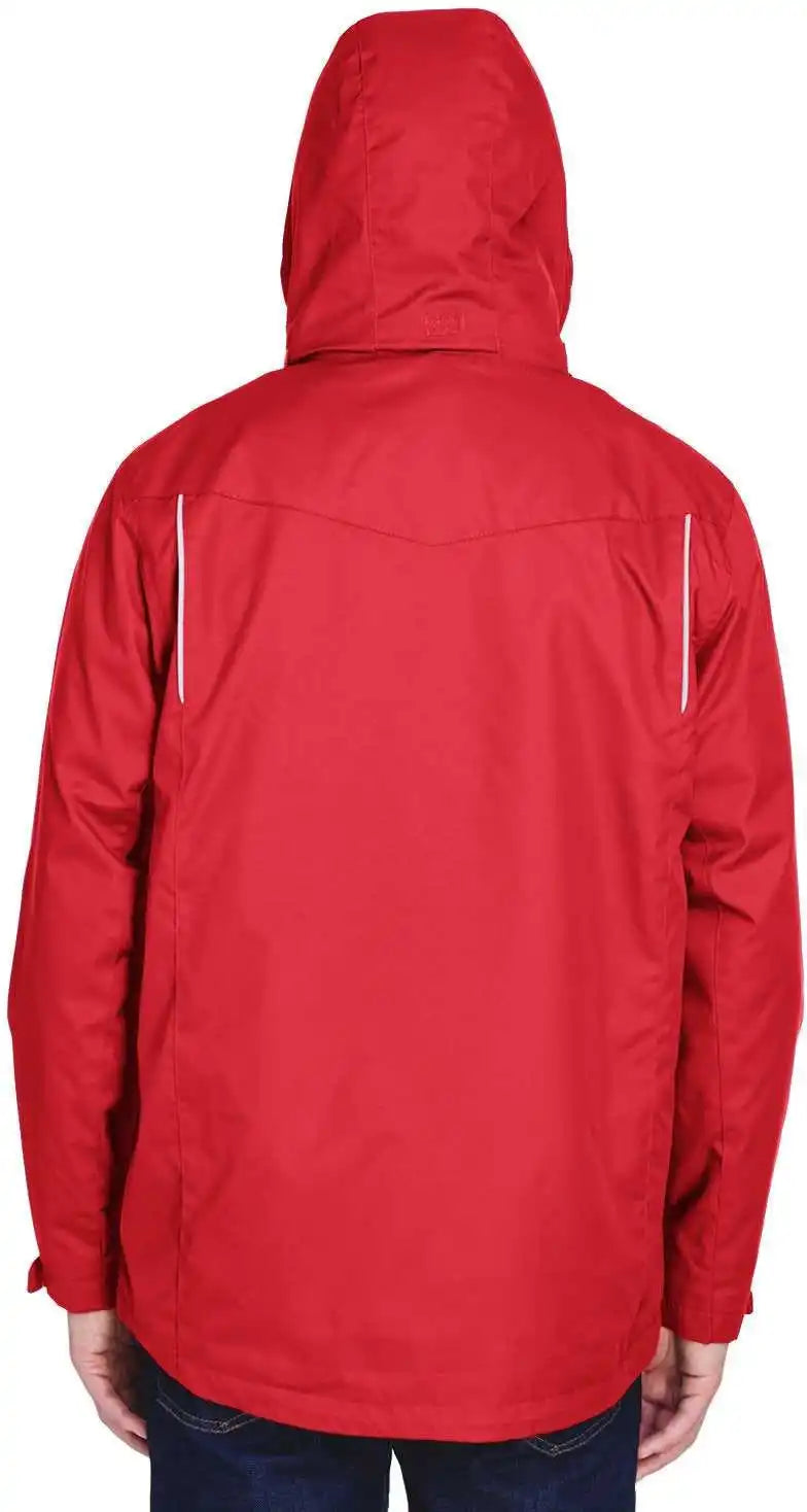 Core 365 88205 Men’s Region 3-in-1 Jacket with Fleece Liner - Red