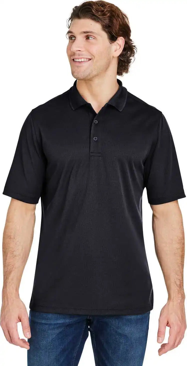 Core 365 Ce104 Men’s Market Snag Protect Mesh Polo - Black