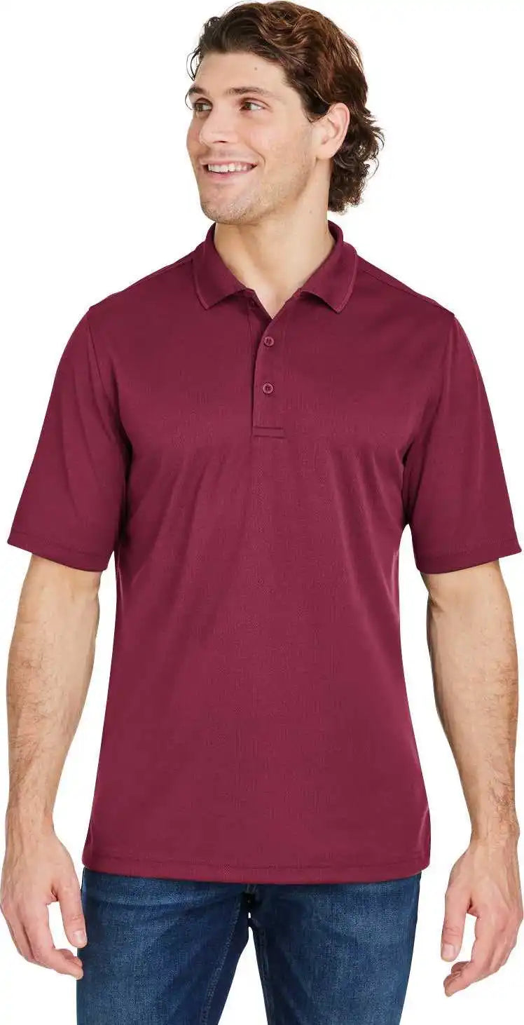 Core 365 Ce104 Men’s Market Snag Protect Mesh Polo Burgundy