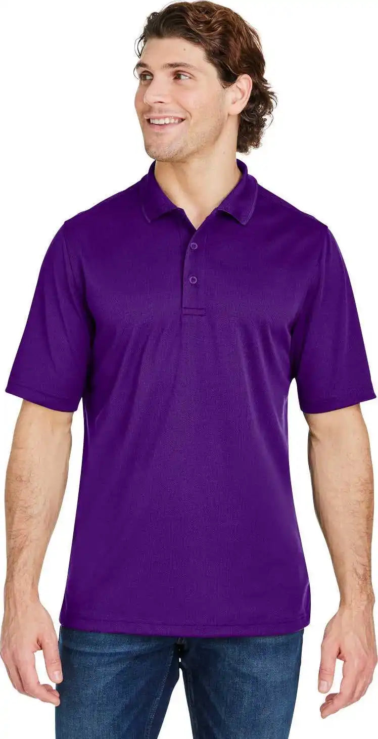 Core 365 Ce104 Men’s Market Snag Protect Mesh Polo Campus Purple