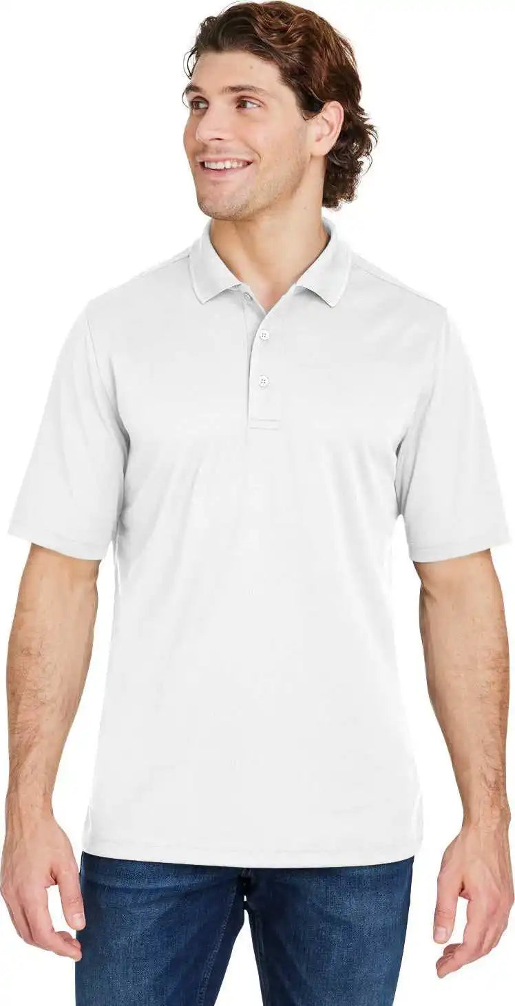 Core 365 Ce104 Men’s Market Snag Protect Mesh Polo - White