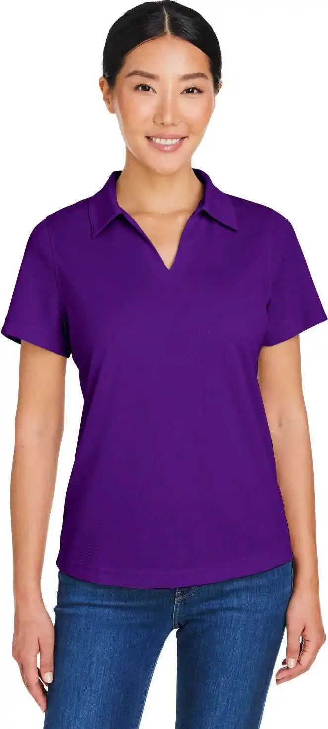 Core 365 Ce104w Ladies’ Market Snag Protect Mesh Polo - Campus Purple
