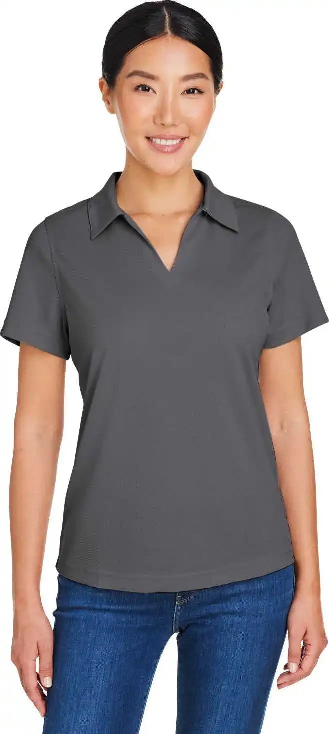 Core 365 Ce104w Ladies’ Market Snag Protect Mesh Polo Carbon