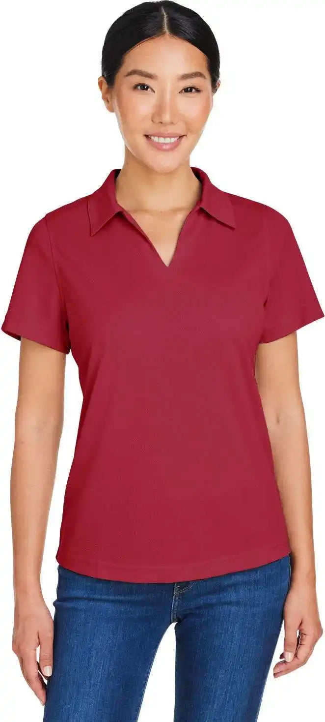 Core 365 Ce104w Ladies’ Market Snag Protect Mesh Polo - Classic Red