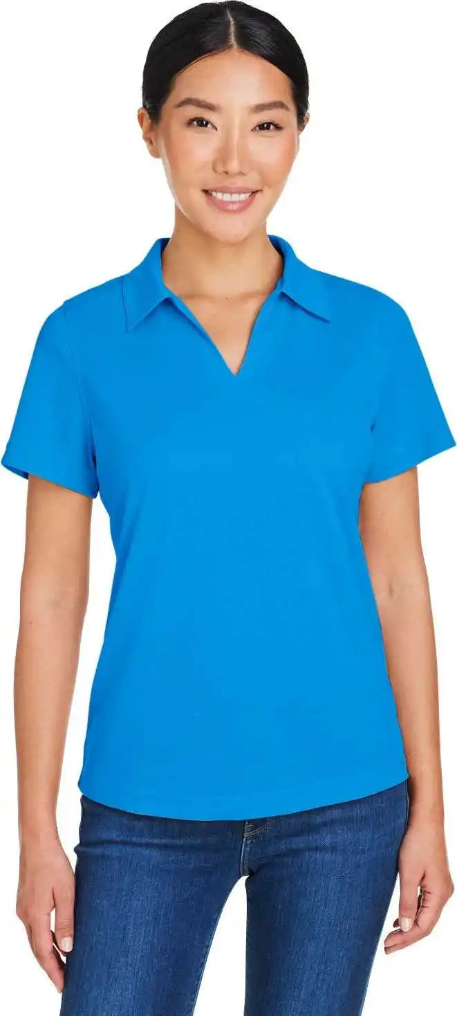 Core 365 Ce104w Ladies’ Market Snag Protect Mesh Polo - Electric Blue