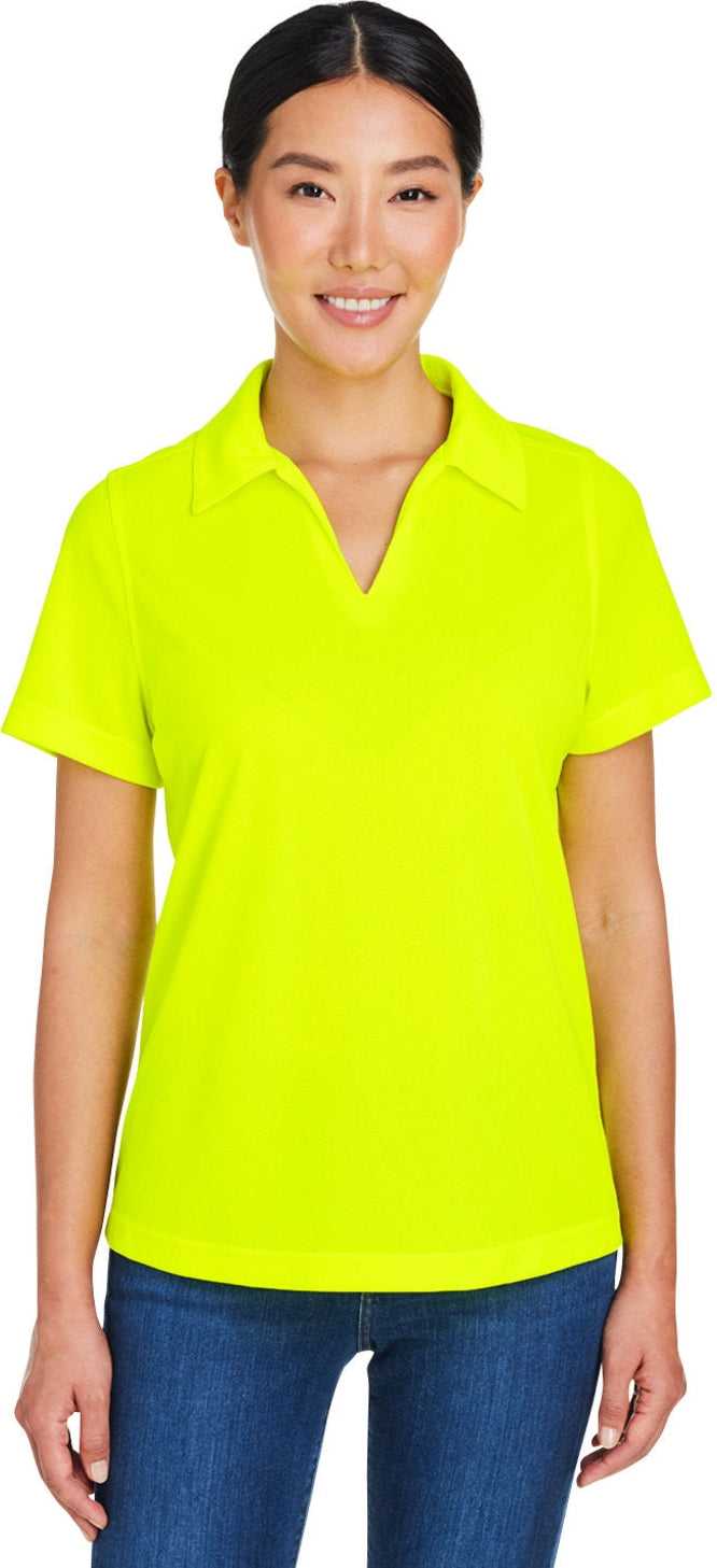 Core 365 Ce104w Ladies’ Market Snag Protect Mesh Polo - Safety Yellow
