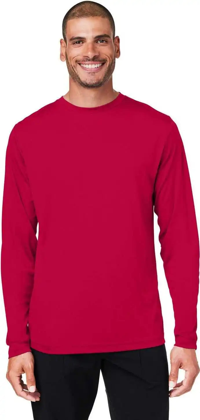 Core 365 Ce10l Unisex Capital Long Sleeve Performance t Shirt Classic Red