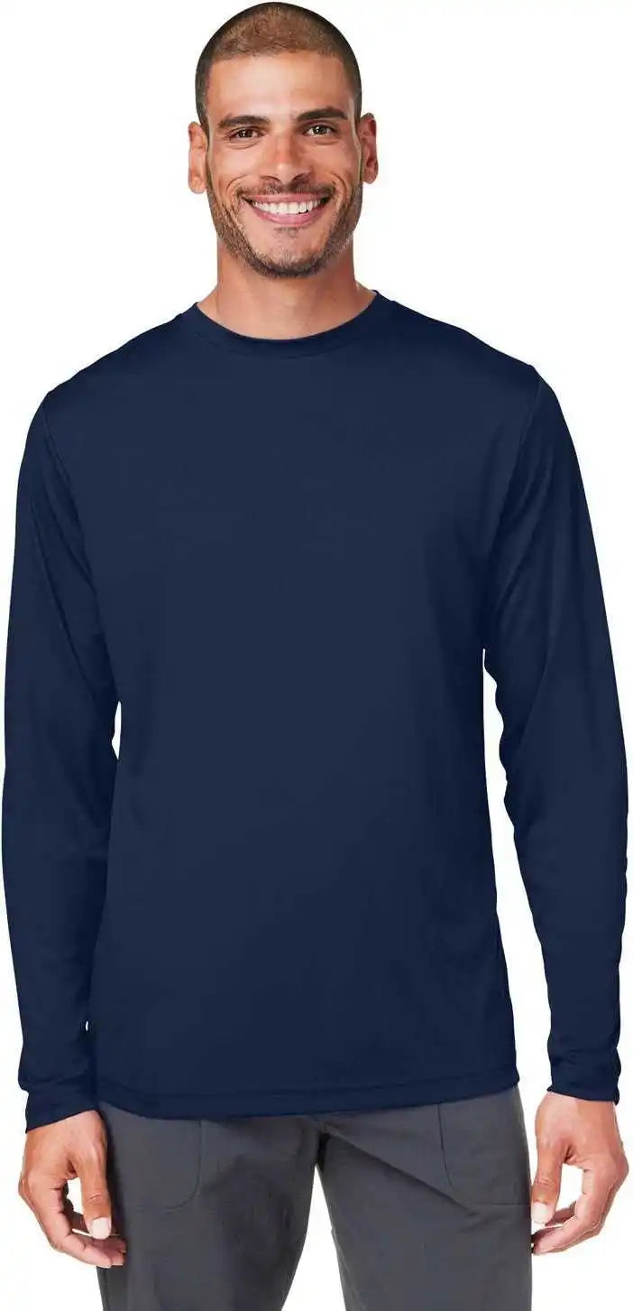 Core 365 Ce10l Unisex Capital Long Sleeve Performance t Shirt Classic Navy