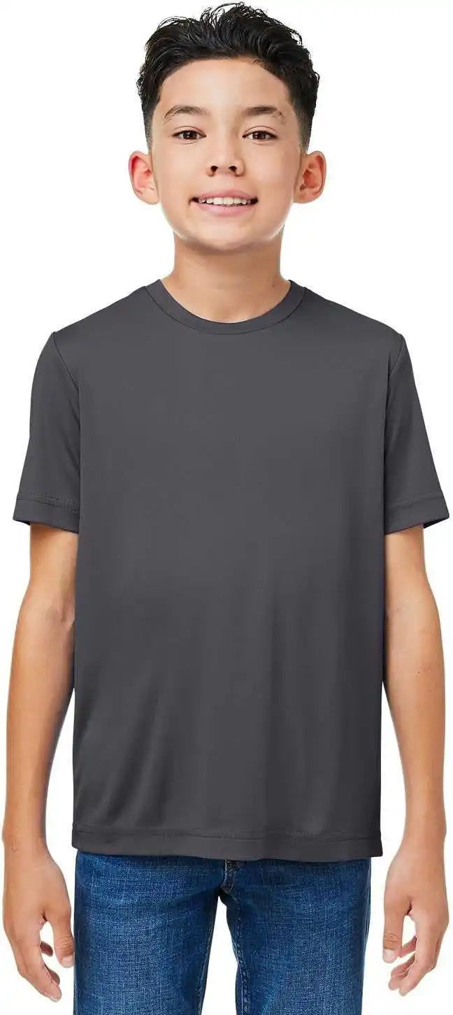 Core 365 Ce10y Youth Capital Performance t Shirt Carbon