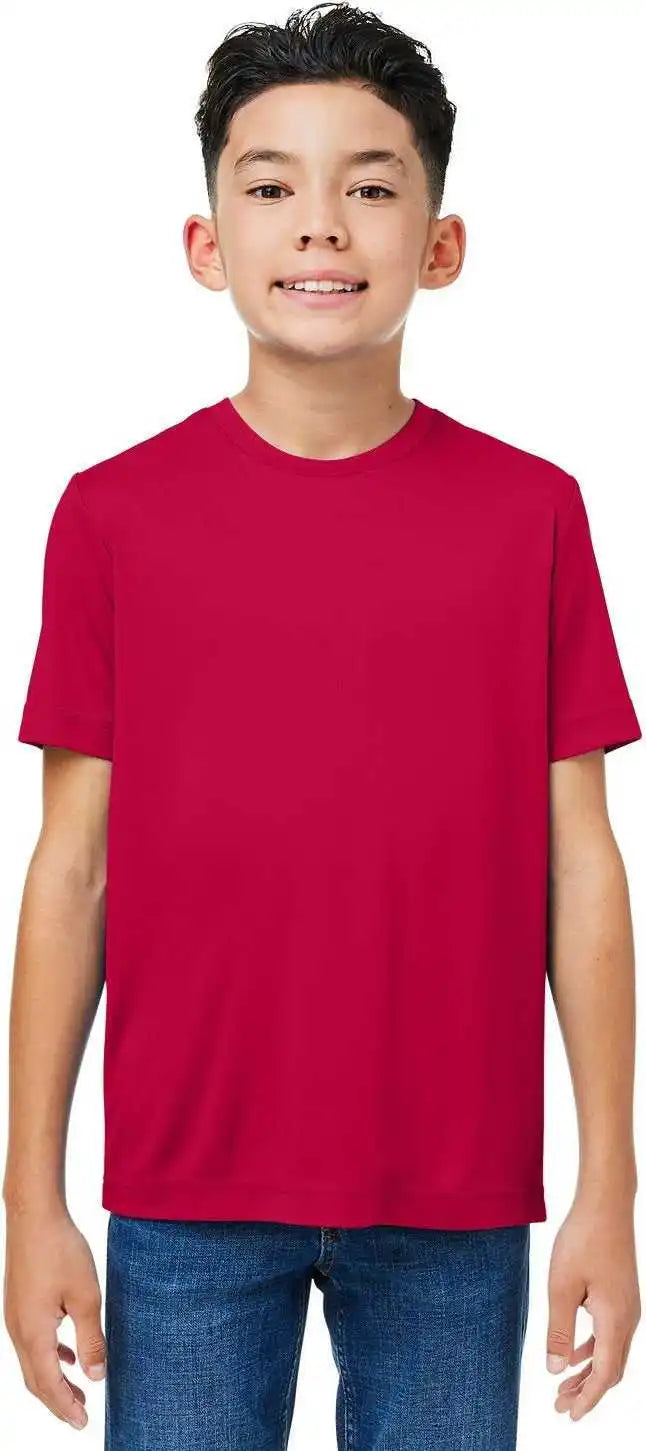 Core 365 Ce10y Youth Capital Performance T-shirt - Classic Red