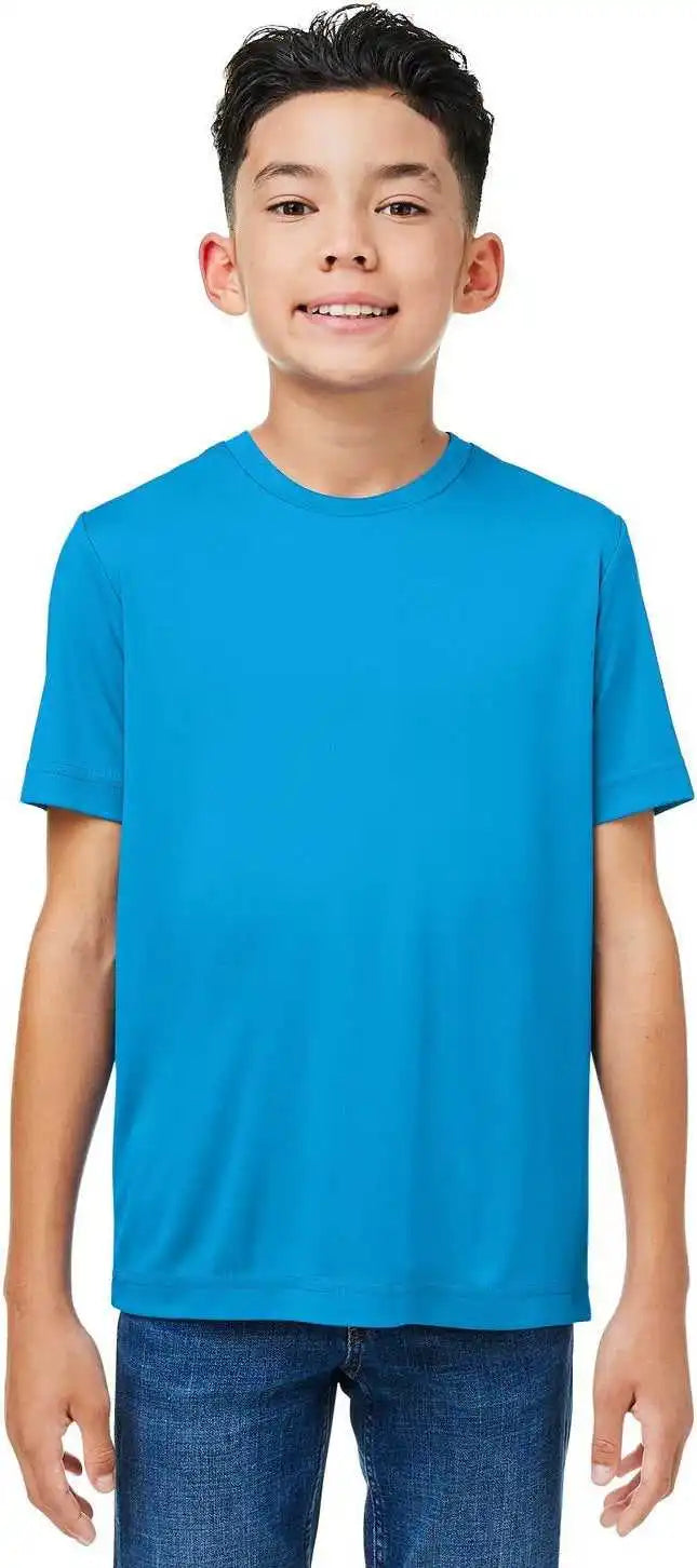 Core 365 Ce10y Youth Capital Performance t Shirt Electric Blue