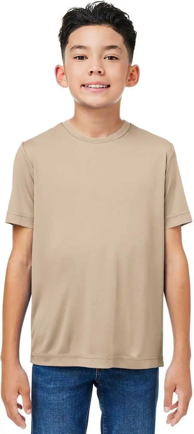 Core 365 Ce10y Youth Capital Performance t Shirt Stone