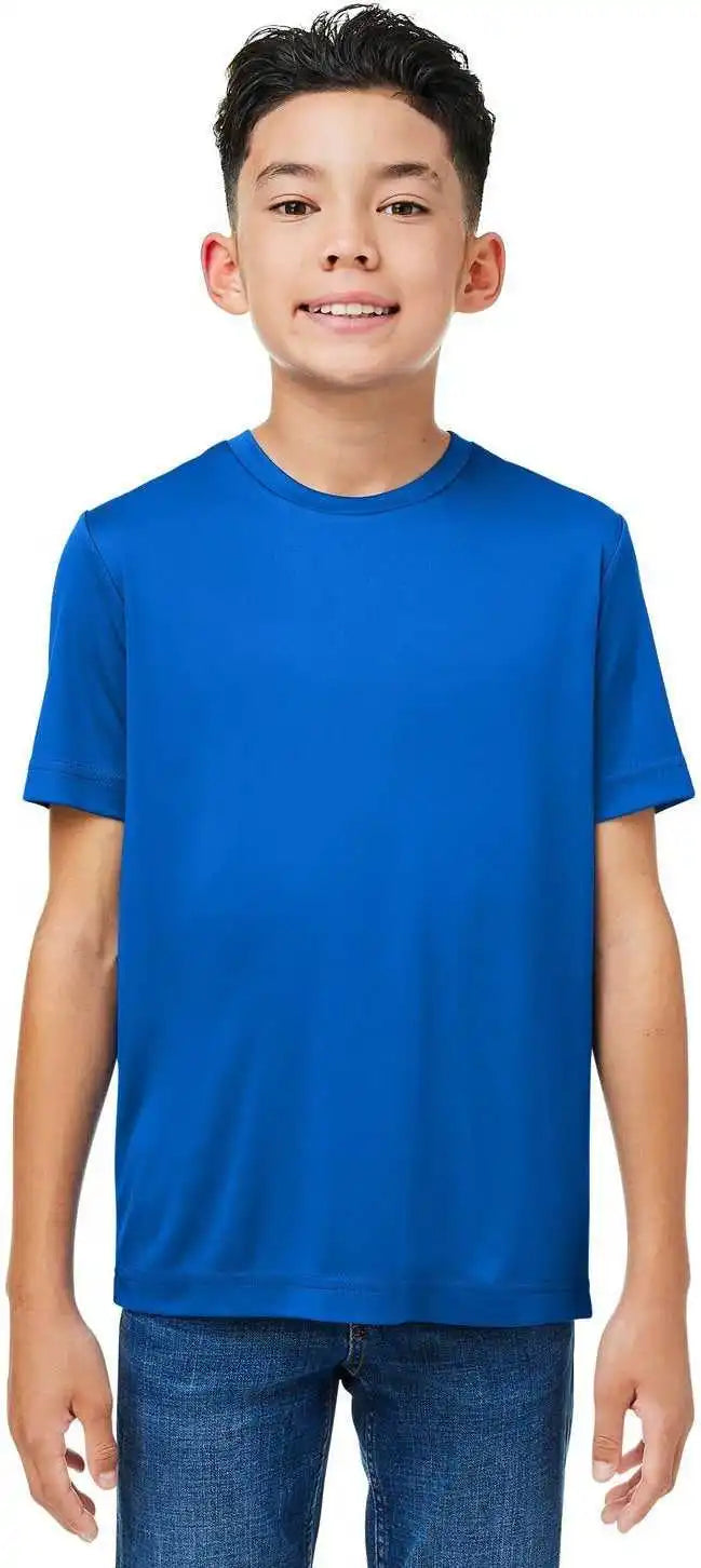Core 365 Ce10y Youth Capital Performance t Shirt True Royal