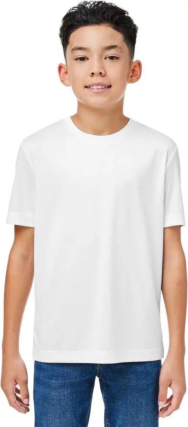 Core 365 Ce10y Youth Capital Performance t Shirt White