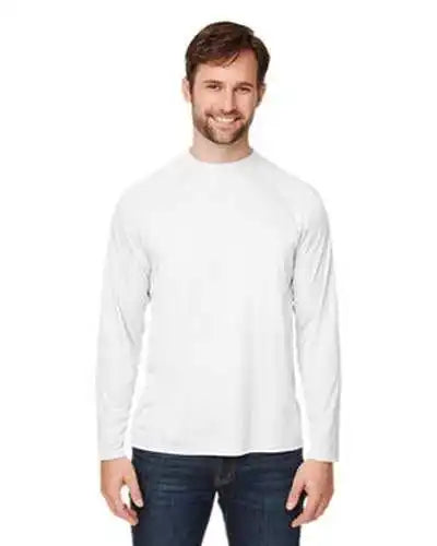 Core 365 Ce110 Unisex Ulightra Uvp Long-sleeve Raglan T-shirt - White