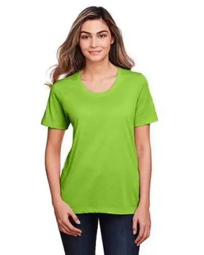 Core 365 Ce111w Ladies’ Fusion Chromasoft Performance T-shirt - Acidark Grayeen
