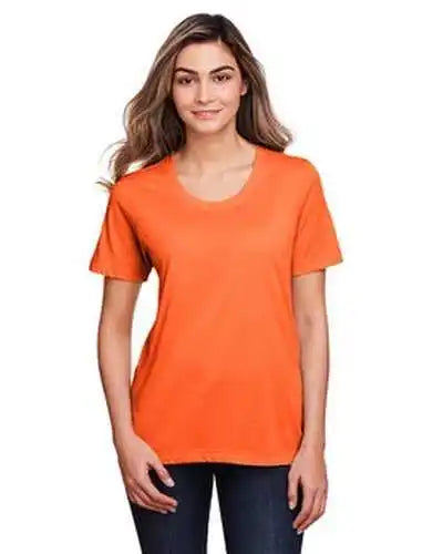 Core 365 Ce111w Ladies’ Fusion Chromasoft Performance T-shirt - Campus Orange