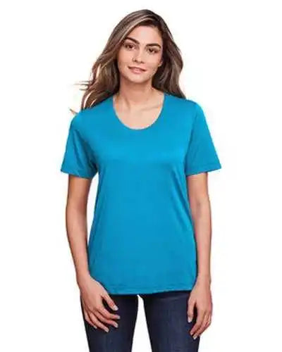 Core 365 Ce111w Ladies’ Fusion Chromasoft Performance t Shirt Electric Blue