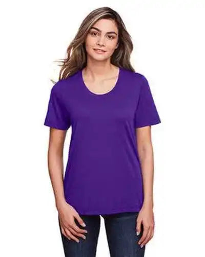 Core 365 Ce111w Ladies’ Fusion Chromasoft Performance T-shirt - Campus Purple